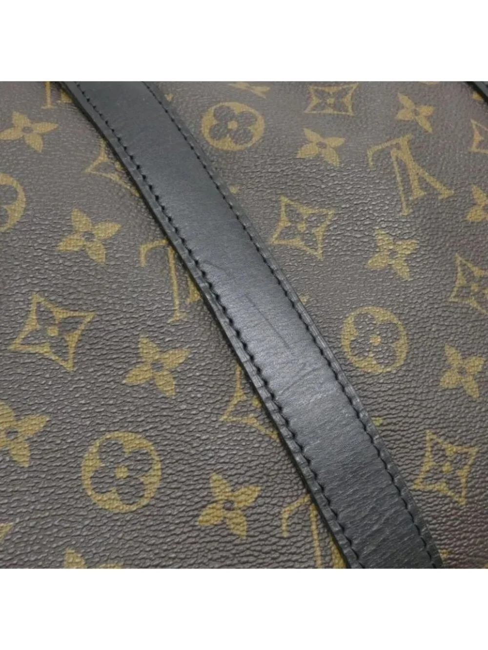 Louis Vuitton Monogram Macassar Keepall Bandouliere 55 cm Boston Bag - Picture 5 of 10